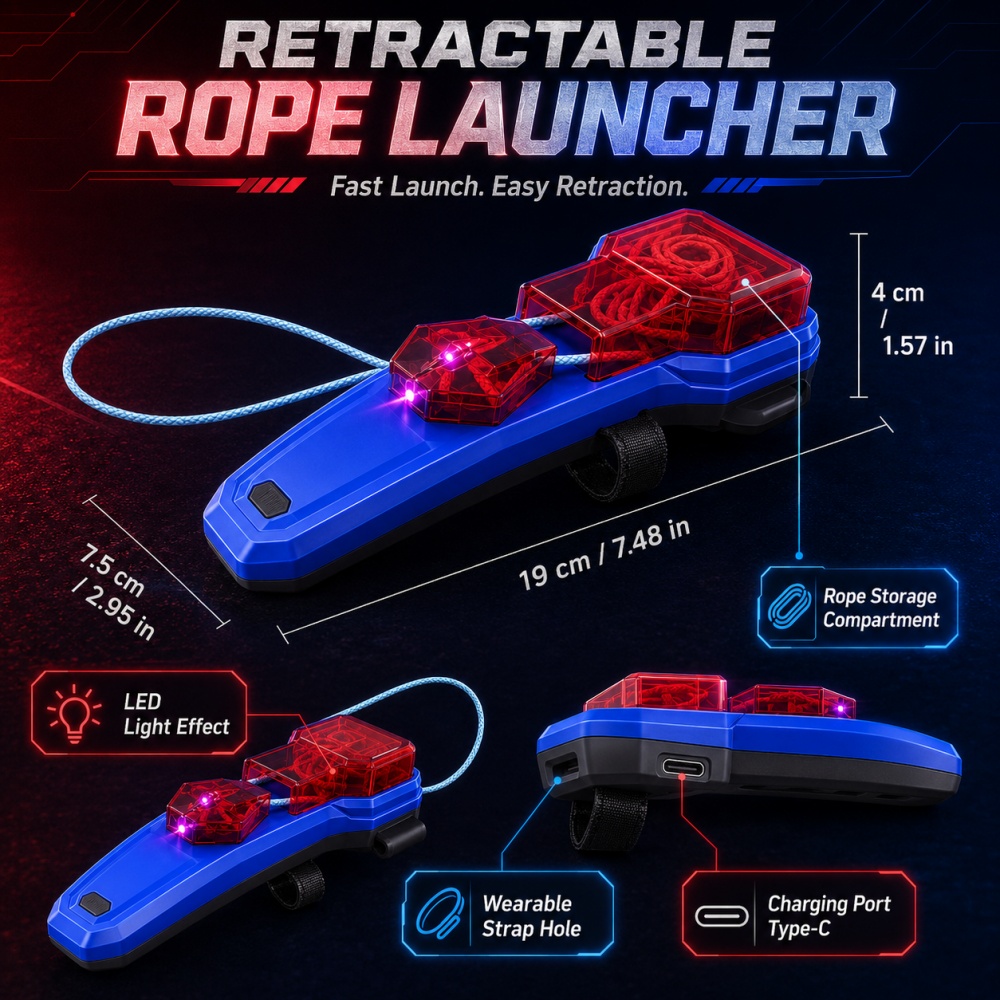 Rope Launcher Spider Web Shoot - Cocktail Shaker Set review and price